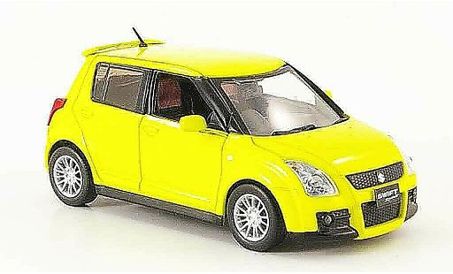 Suzuki Swift Sport 1/43 J Collection giallo Funfturer Rechtslenker 2005 modellini auto
