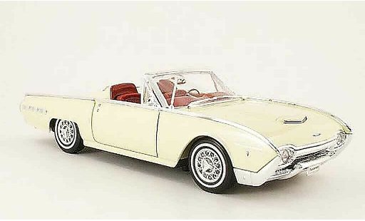Ford Thunderbird Bullet Bird 1/18 Welly spots roadster cremebianco aperto modellini auto