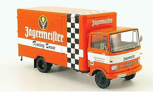 Mercedes LP 608 Kastenwagen 1/43 Schuco furgone Jagermeister Racing Team modellini auto