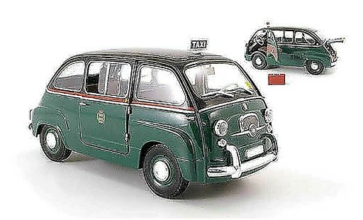 Fiat 600 Multipla 1/18 Mini Miniera taxi mailand senza tettogepacktrager modellini auto
