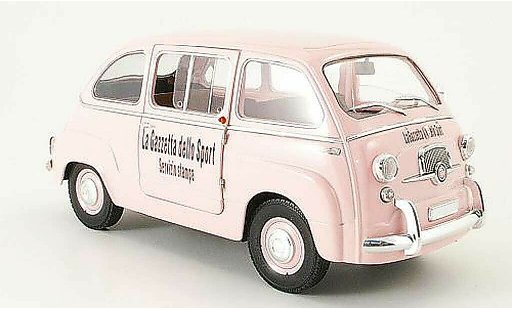 Fiat 600 Multipla 1/18 Mini Miniera gazetta dello sport modellini auto