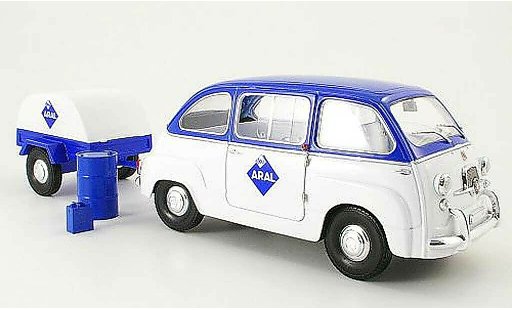 Fiat 600 Multipla 1/18 Mini Miniera aral avec anhanger modellini auto