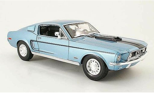 Ford Mustang Cobra Jet 1/18 Maisto gt blu/nero modellini auto