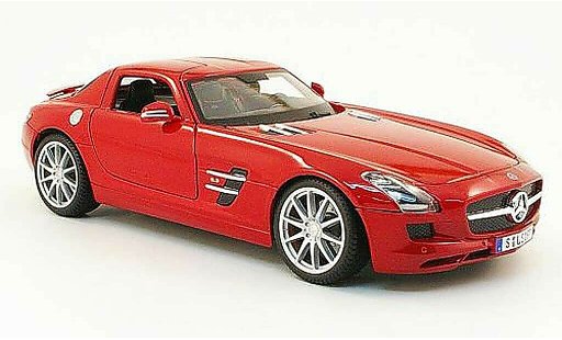 Mercedes SLS Coupe 1/18 Maisto coupe amg (c197) rosso 2010 modellini auto