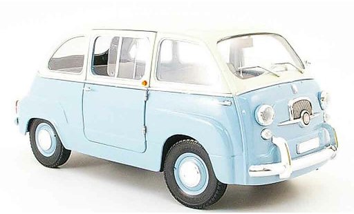 Fiat 600 Multipla 1/18 Mini Miniera bicolore blu/grigio modellini auto