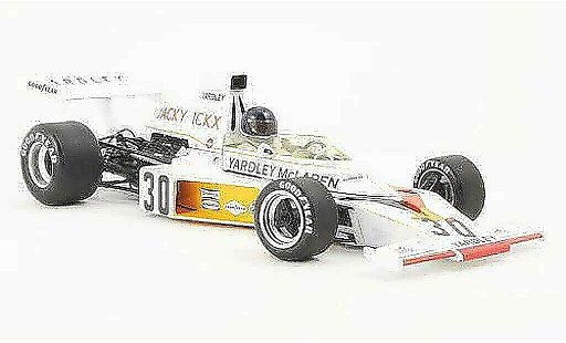 McLaren F1 Base 1/18 Minichamps Ford M23 No.30 Yardley J.Ickx GP Germania modellini auto