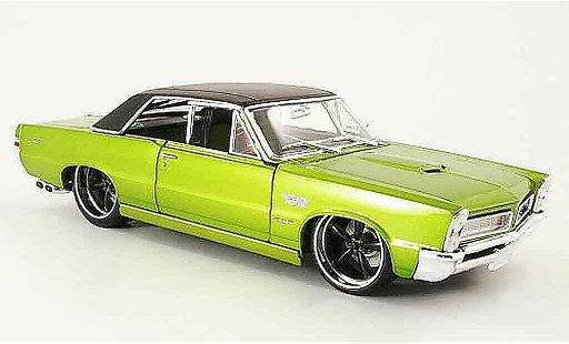 Pontiac GTO 1965 1/18 Maisto verde/nero pro rodz-tuning modellini auto