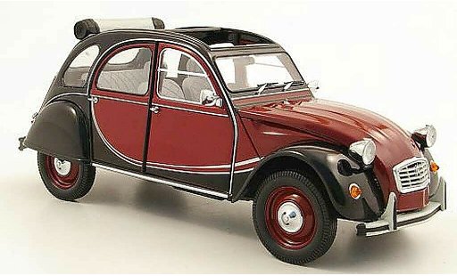 Citroen 2CV Charleston 1/18 Minichamps rosso/nero 1981 modellini auto