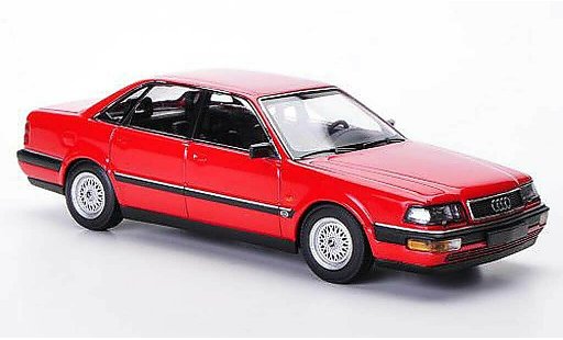 Audi V8 berline 1/43 Minichamps rosso 1988 modellini auto