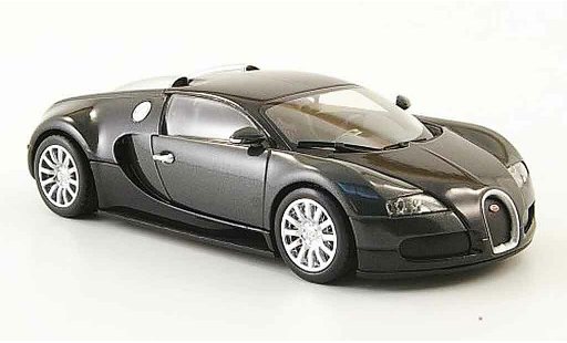 Bugatti Veyron coupe 1/43 Minichamps 16.4 grigio nero 2009 modellini auto