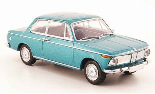Bmw 1602 berline 1/43 Minichamps (tipo 116) turchese 1966 modellini auto
