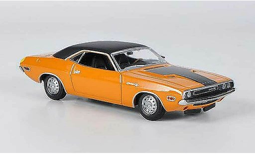 Dodge Challenger 1970 1/43 Minichamps R/T orange/nero modellini auto