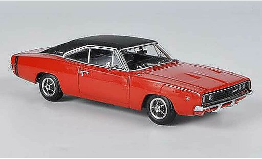 Dodge Charger 1968 1/43 Minichamps R/T rosso/opaconero modellini auto