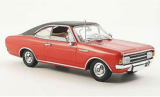 Opel Rekord C 1/43 Minichamps Coupe rosso/nero 1966 modellini auto
