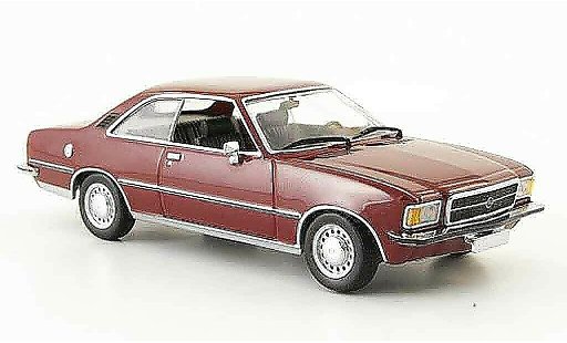 Opel Rekord D 1/43 Minichamps coupe rosso 1975 modellini auto