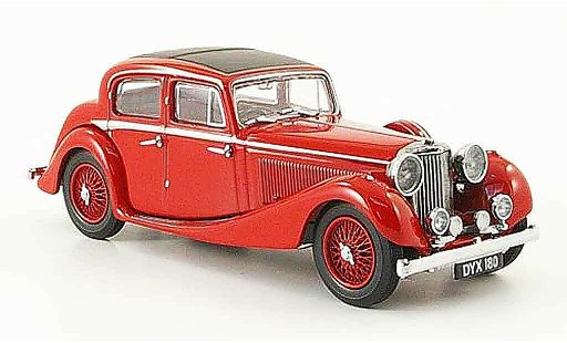 Jaguar SS Base 1/43 Oxford 2.5 saloon rosso modellini auto