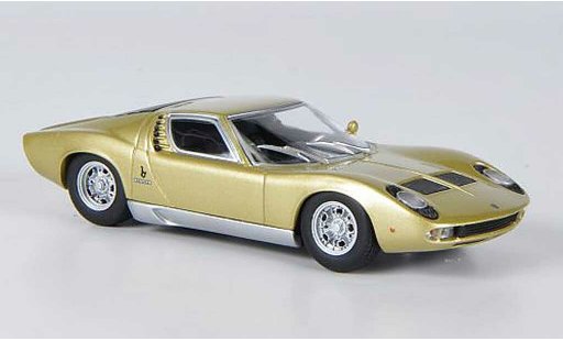 Lamborghini Miura S 1/43 Minichamps gold 1969 modellini auto