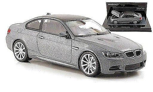 Bmw M3 coupe 1/43 Minichamps E92 opacogrigio/carbonoptik 2009 modellini auto