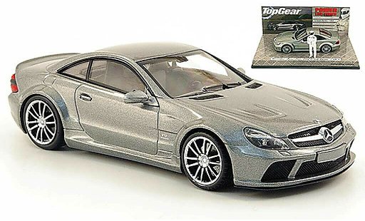 Mercedes B 65 1/43 Minichamps AMG nero Series (R230) grigio avec Figur The Stig 2009 modellini auto