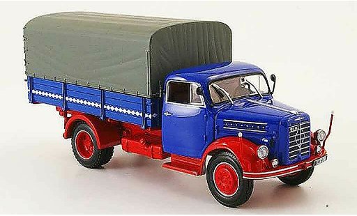 Borgward B4500 plateau 1/43 Minichamps pianale Plane blu rosso avec Rautenband 1954 modellini auto