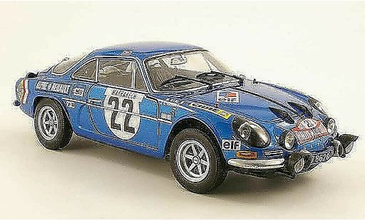 Alpine A110 1600 s 1/18 Kyosho 1600S No.22 J.C.Andruet / M.Vial Rally Monte Carlo 1971 modellini auto