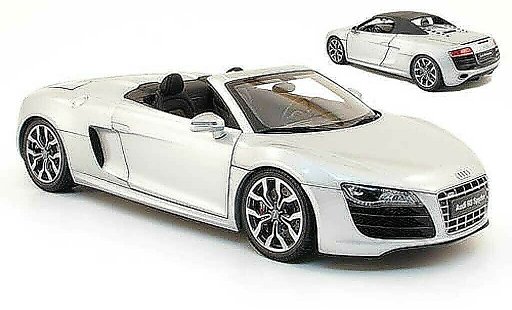 Audi R8 spyder 1/18 Kyosho 4.2. fsi grigio 2010 modellini auto