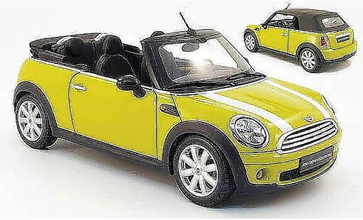 Mini Cabriolet Base 1/18 Kyosho giallo 2009 modellini auto