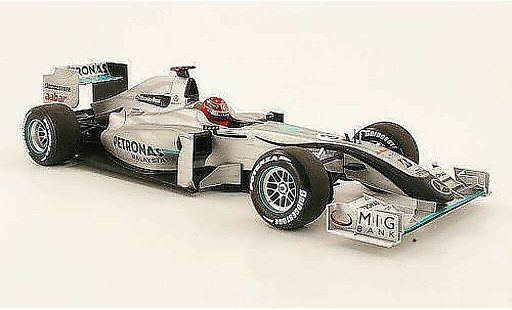 Mercedes F1 2009 1/18 Minichamps gp no.3 petronas m.schumacher showcar 2010 modellini auto