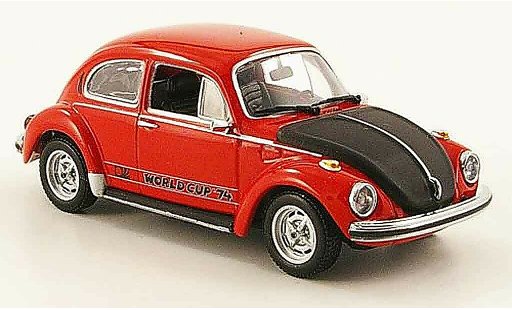 Volkswagen Coccinelle Base 1/43 Minichamps 1303 world cup rosso nero 1974 modellini auto