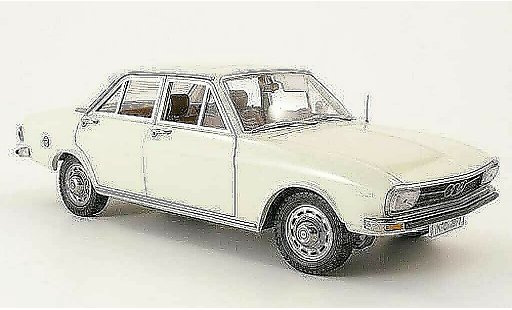 Audi 100 berline 1/18 Signature (c1) creme bianco 1971 modellini auto
