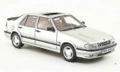 Saab 9000 CS 1/43 Neo Aero grigio metallisee 1995 modellini auto