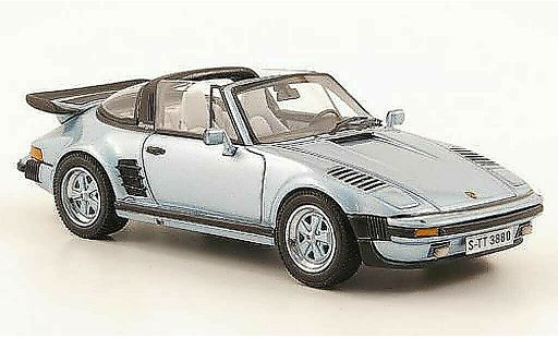 Porsche 911 Turbo 1/43 Neo SE Targa Flatnose blu 1987 modellini auto