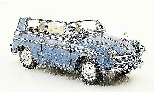 Lloyd Alexander Kombi 1/43 Neo Station wagon blu bianco 1958 modellini auto