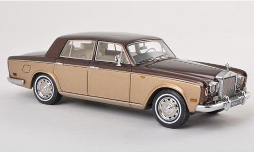 Rolls Royce Silver Shadow Base 1/43 Neo brun/grigioore LHD 1974 modellini auto