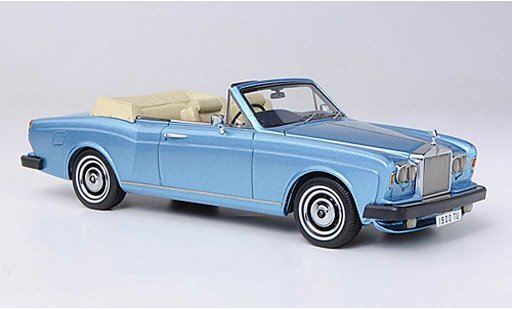 Rolls Royce Corniche DHC 1/43 Neo blu RHD 1977 modellini auto