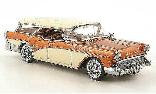 Buick Century Caballero 1/43 Neo biens le cuivre/creme 1957 modellini auto