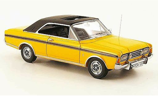 Ford Taunus 20M 1/43 Neo (P7b) giallo schw. liavec. Auf. 300 modellini auto