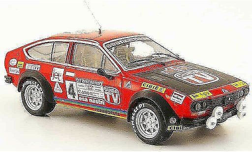 Alfa Romeo Alfetta gtv 2.0 1/43 M4 V no.4 guida tv rallye em 1980 modellini auto