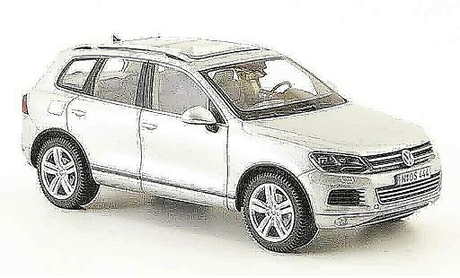 Volkswagen Touareg Base 1/43 Schuco ii grigio metallisee 2010 modellini auto
