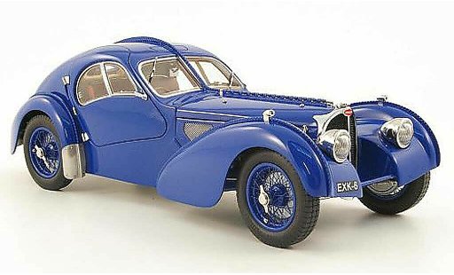 Bugatti 57 Atlantic 1/18 CMC SC coupe blu 1938 modellini auto