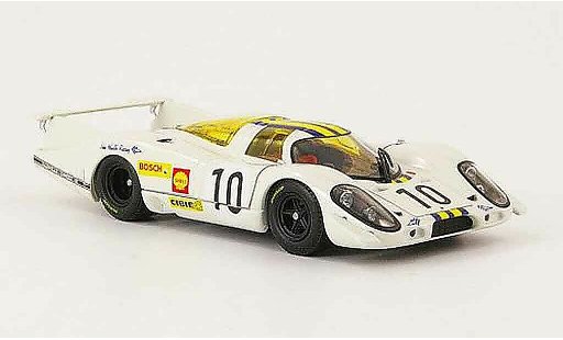 Porsche 917 1969 1/43 Ebbro No.10 bianco blu giallo 24h Le Mans modellini auto