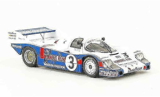 Porsche 956 1983 1/43 Ebbro No.3 Winning Run WEC Japan modellini auto