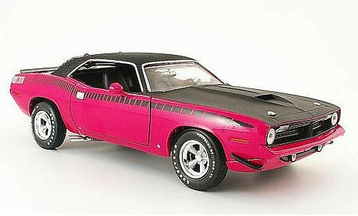 Plymouth Cuda 1970 1/18 Ertl aar rosa/opaconero avec vinyltetto modellini auto