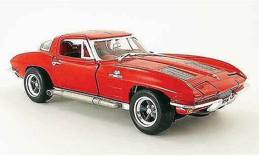 Chevrolet Corvette Coupe 1/18 Johnny Lightning C2 rosso 1963 modellini auto
