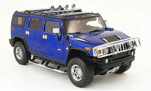 Hummer H2 Base 1/18 Highway 61 blu modellini auto