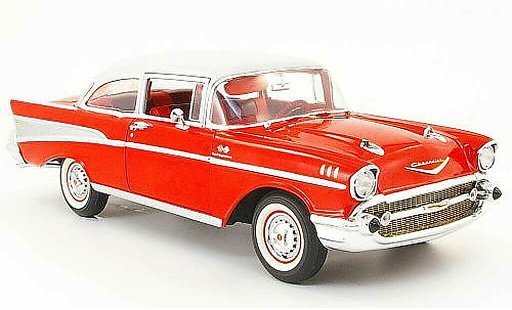 Chevrolet Bel Air Sedan 1/18 Highway 61 1957 rosso/grigio 2-portes modellini auto