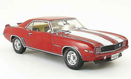 Chevrolet Camaro Z28 1/18 Highway 61 rs rosso/bianco 1969 modellini auto