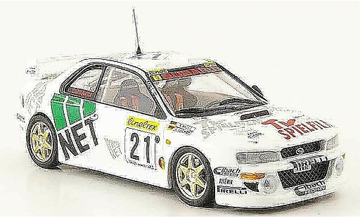 Subaru Impreza WRC 1/43 Trofeu no.21 deutscher champion 1998 modellini auto