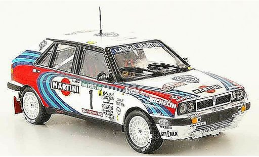 Lancia Delta HF Integrale 1/43 Mini Partes 16v no.1 vincitore rallye portugal 1990 modellini auto