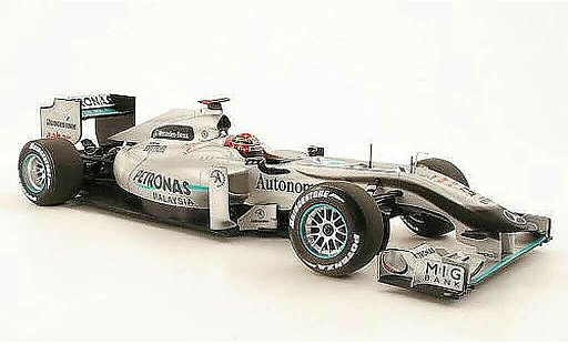 Mercedes F1 2010 1/18 Minichamps GP MGP W01 No.3 Petronas M.Schumacher Saison modellini auto